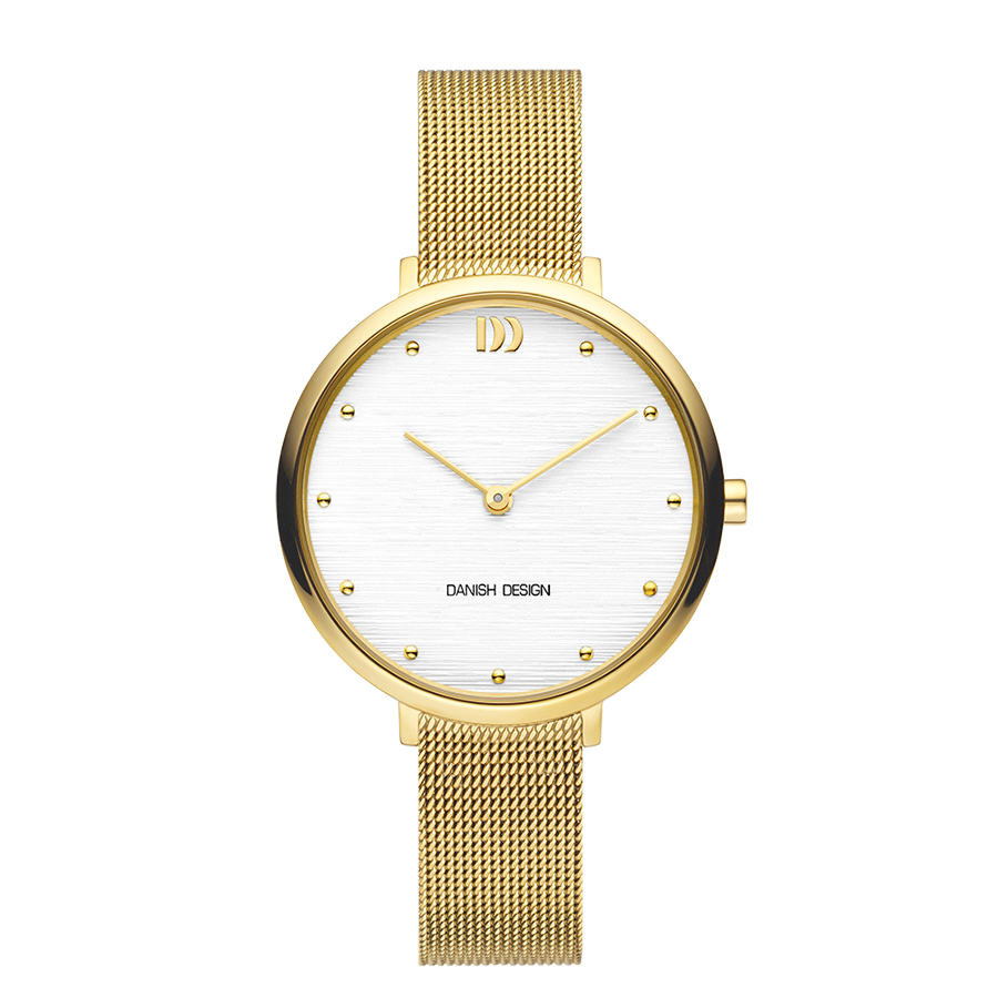 Amelia Gold Silver Bark Women's Watch