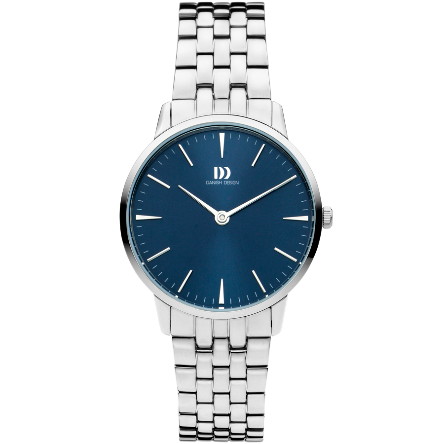 Akilia Medium Silver Blue Link Women's Watch