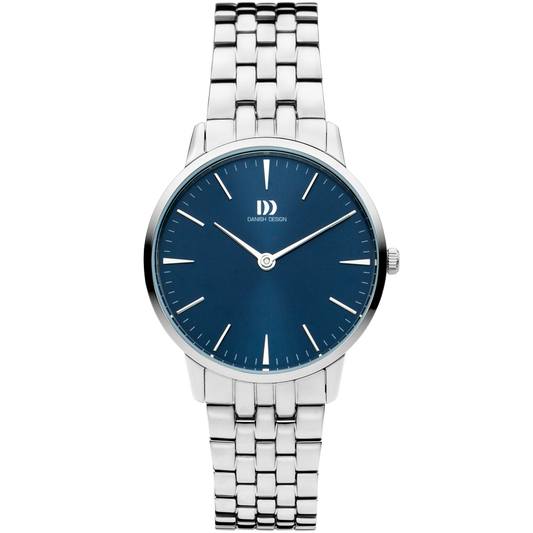 Akilia Medium Silver Blue Link Women's Watch