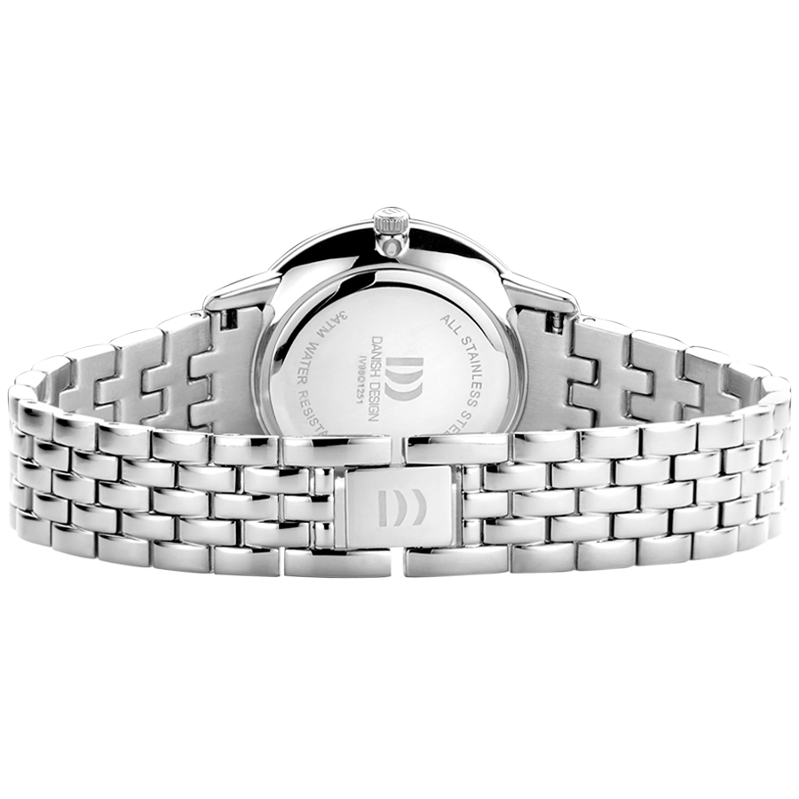 Akilia Medium Silver Blue Link Women's Watch