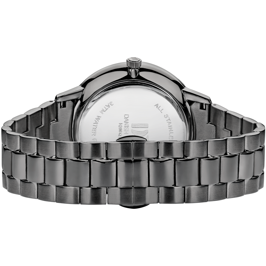 Akilia Day/Date All Grey Link Men's Watch