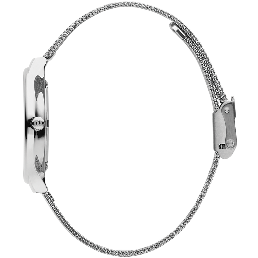 Georgia Silver Mesh Women's Watch