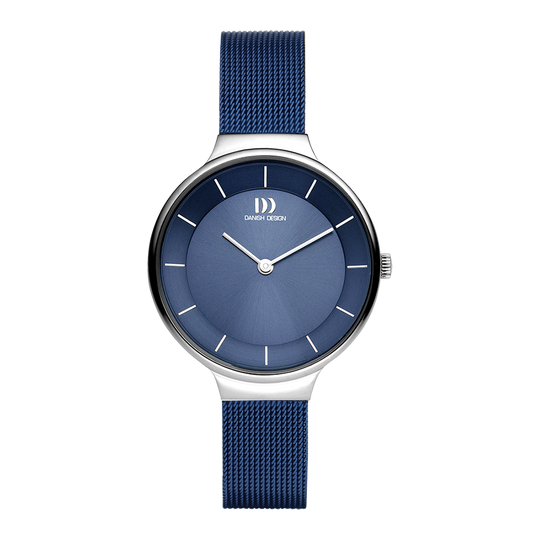 Georgia Blue Silver Mesh Women's Watch