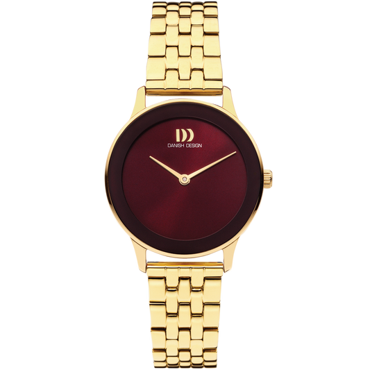 Nostalgia 1988 Burgundy Link Women's Watch