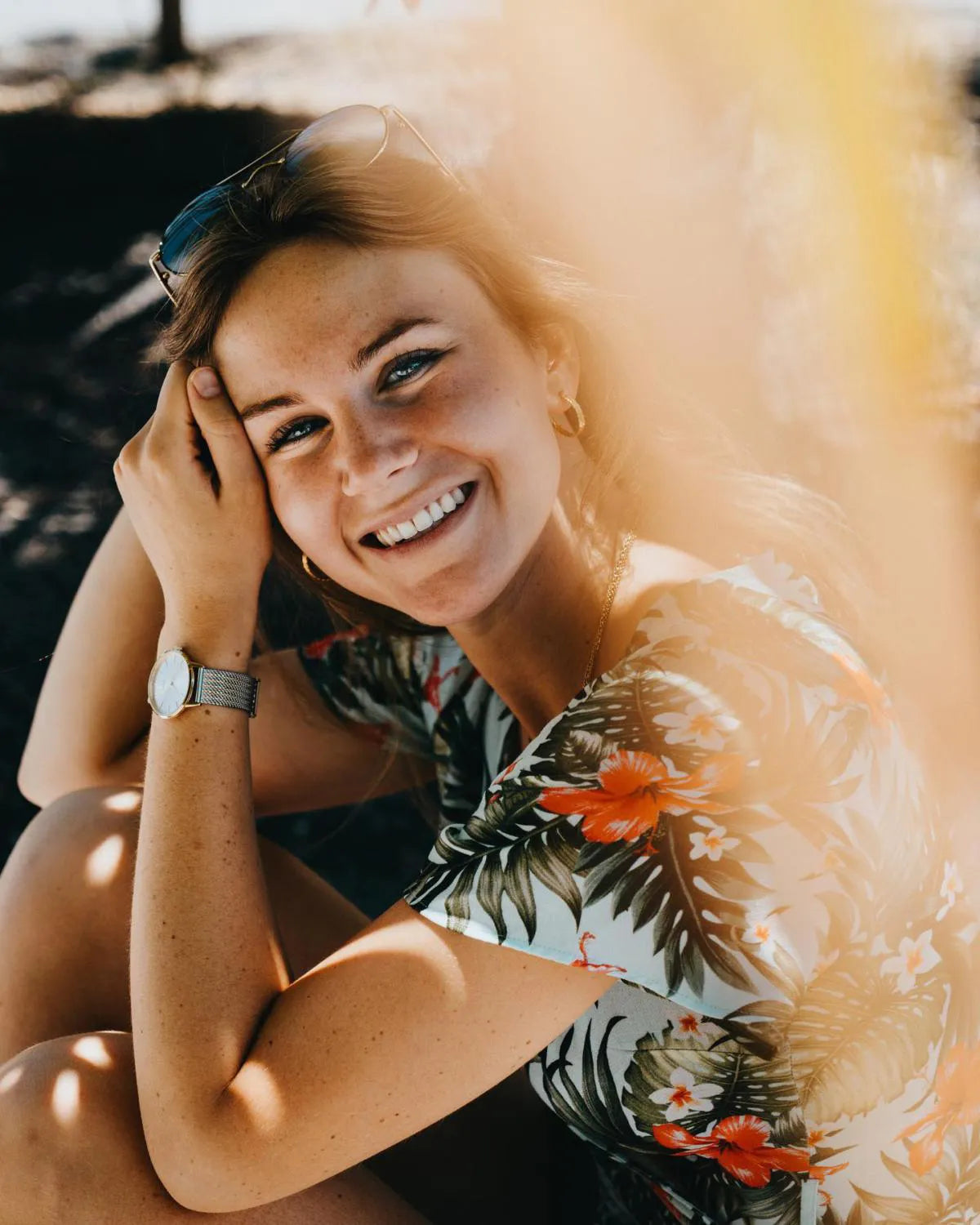 Akilia Medium Two-Tone Mesh Women's Watch