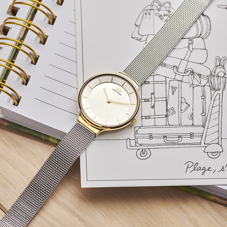 Georgia Two-Tone Mesh Women's Watch