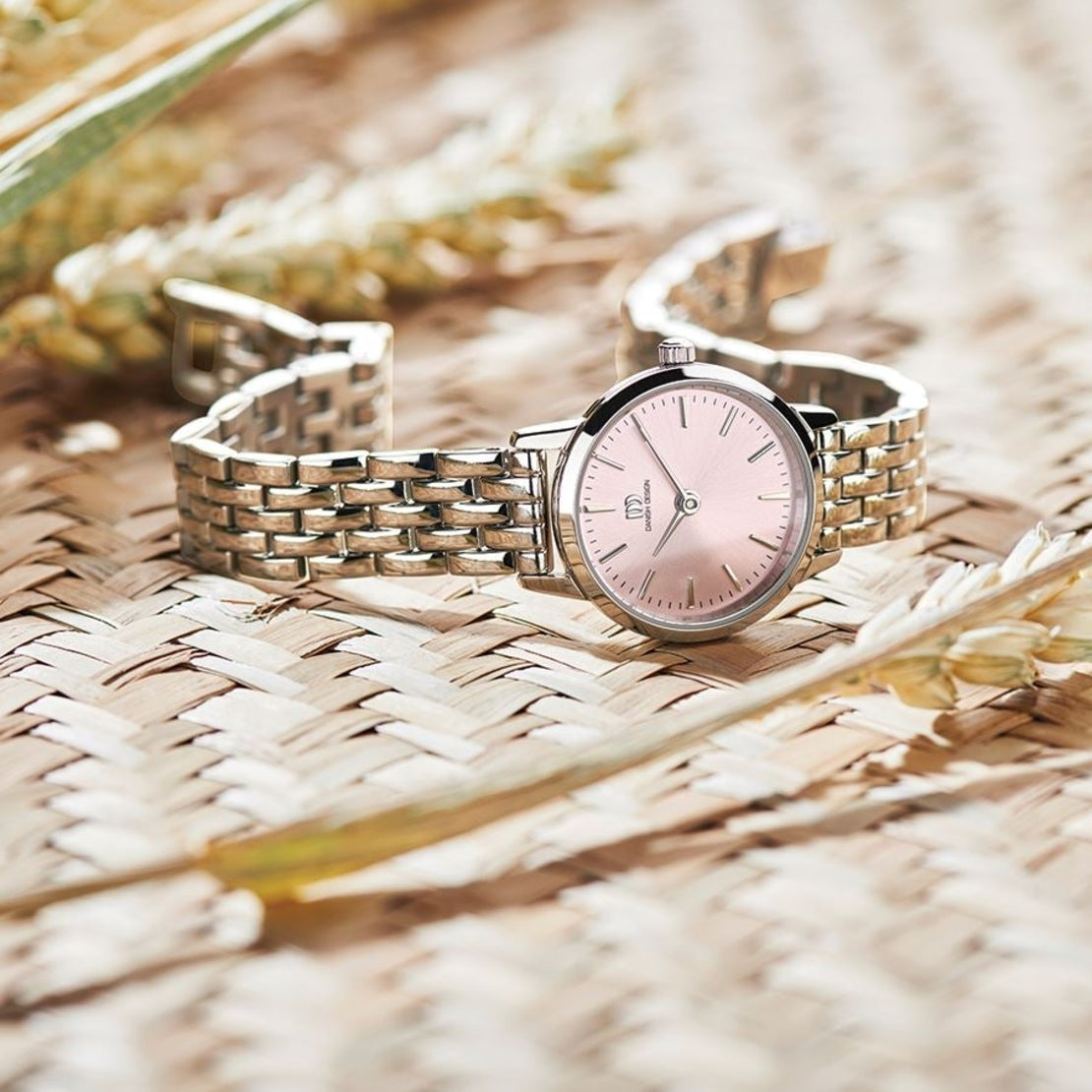 Akilia Mini Silver Pink Link Women's Watch