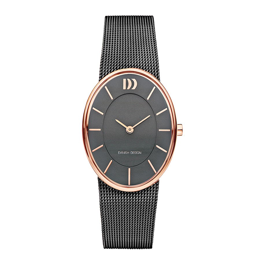 Rømø Oval Rose Gold Grey Women's Watch