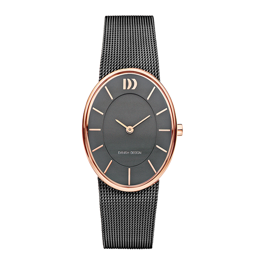 Rømø Oval Rose Gold Grey Women's Watch