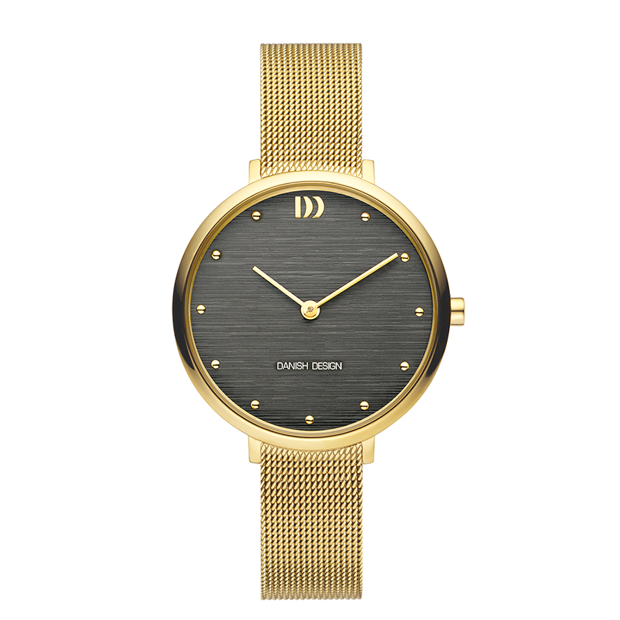 Amelia Gold Grey Bark Women's Watch