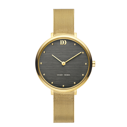 Amelia Gold Grey Bark Women's Watch