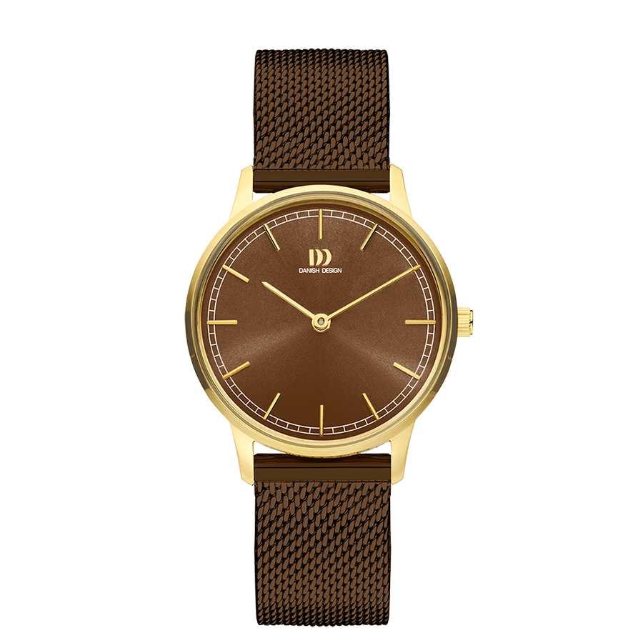 Vigelsø Gold Brown Gold Mesh Women's Watch