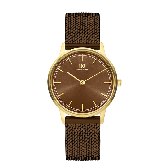 Vigelsø Gold Brown Gold Mesh Women's Watch