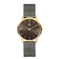 Akilia Medium Grey Gold Mesh Women's Watch