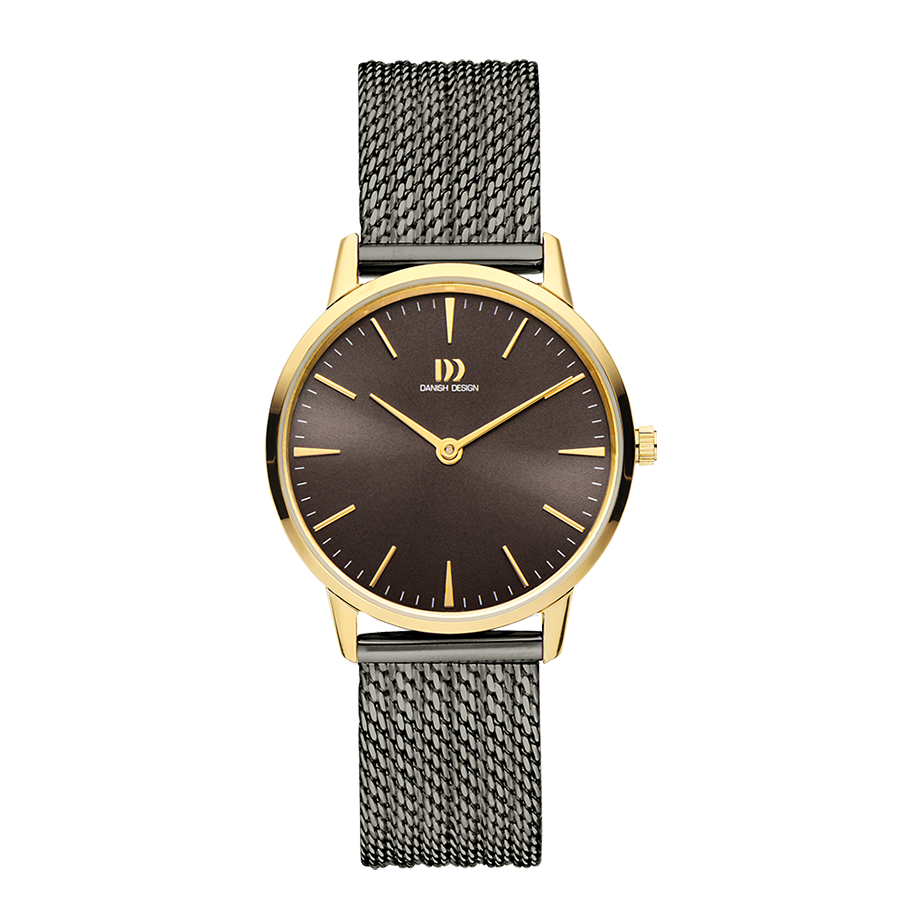 Akilia Medium Grey Gold Mesh Women's Watch