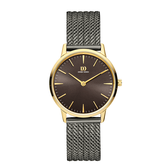 Akilia Medium Grey Gold Mesh Women's Watch