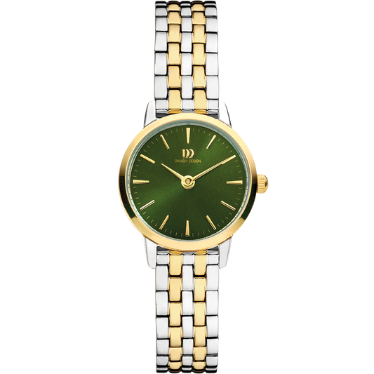Akilia Mini Two-Tone Gold Green Link Women's Watch