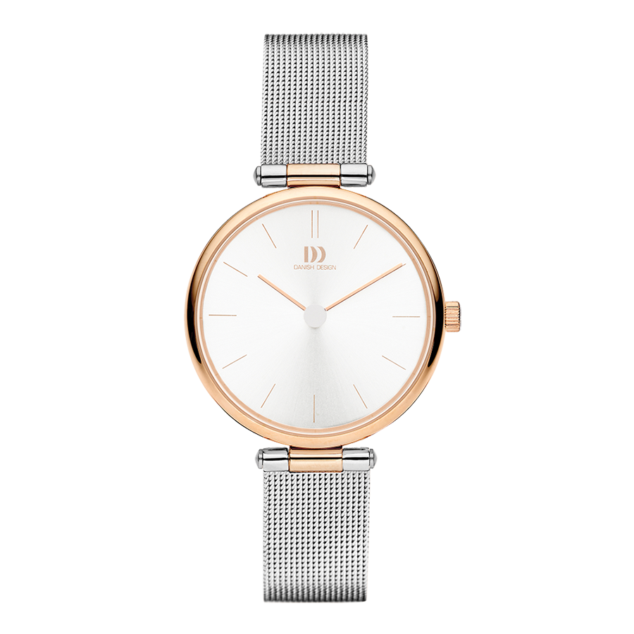 Rosalyn Two-Tone Rose Gold Mesh Women's Watch