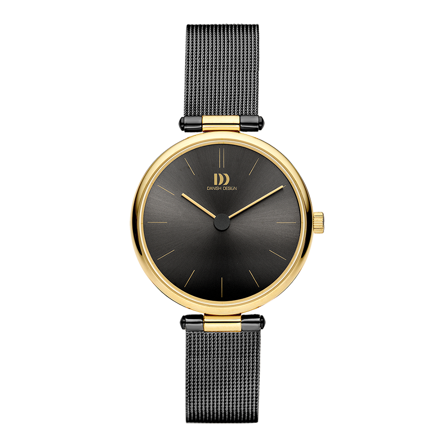 Rosalyn Grey Gold Mesh Women's Watch