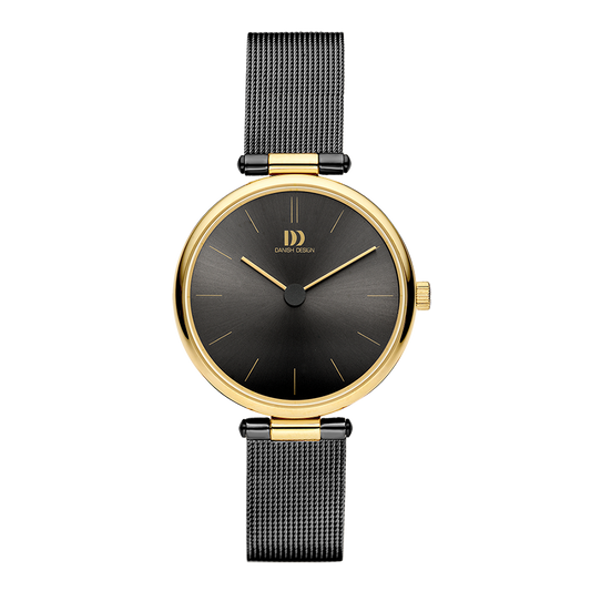 Rosalyn Grey Gold Mesh Women's Watch