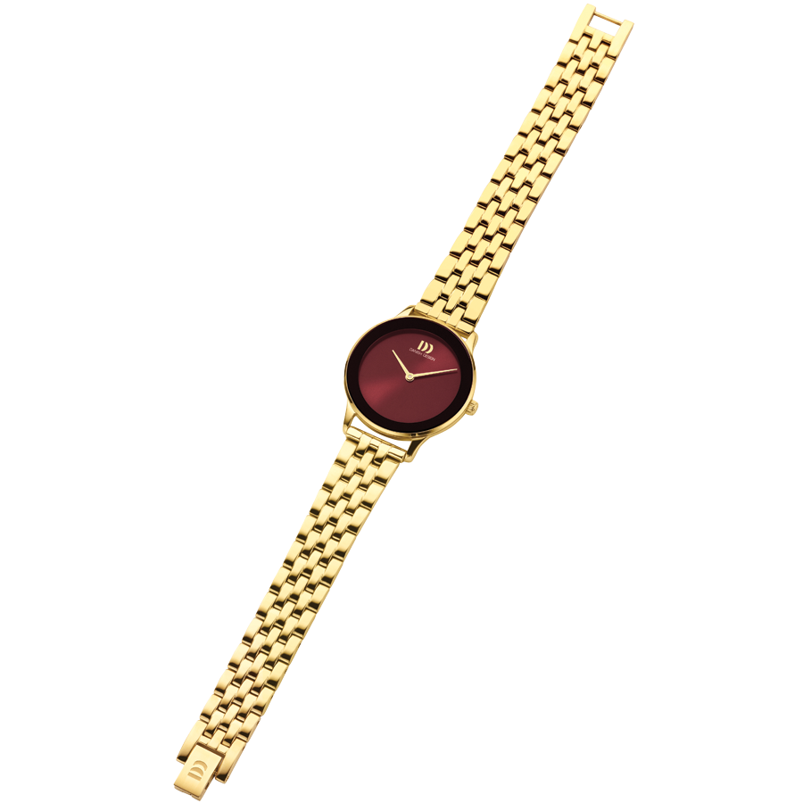 Nostalgia 1988 Burgundy Link Women's Watch