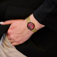 Nostalgia 1988 Burgundy Link Women's Watch