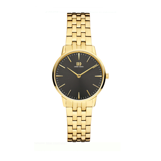 Akilia Mini Black Gold Link Women's Watch