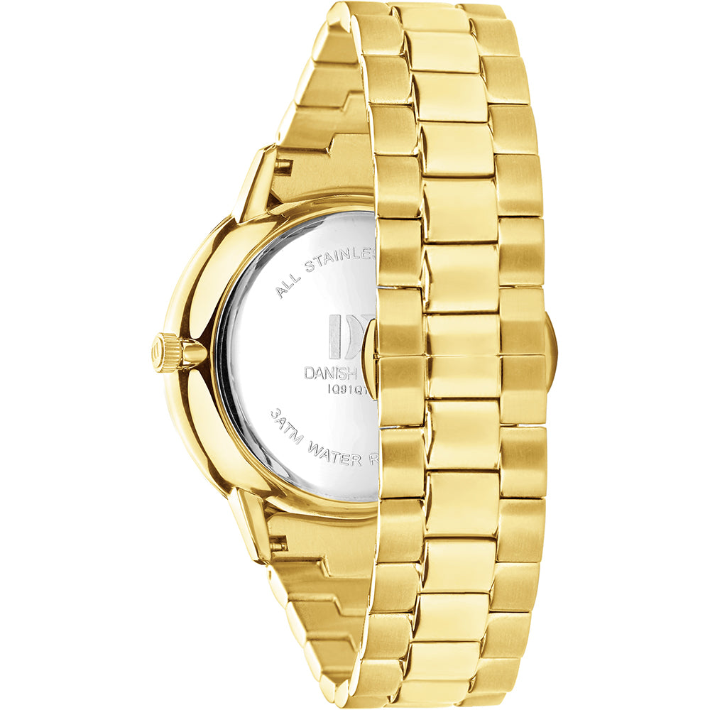 Akilia Day/Date Gold Link Men's Watch